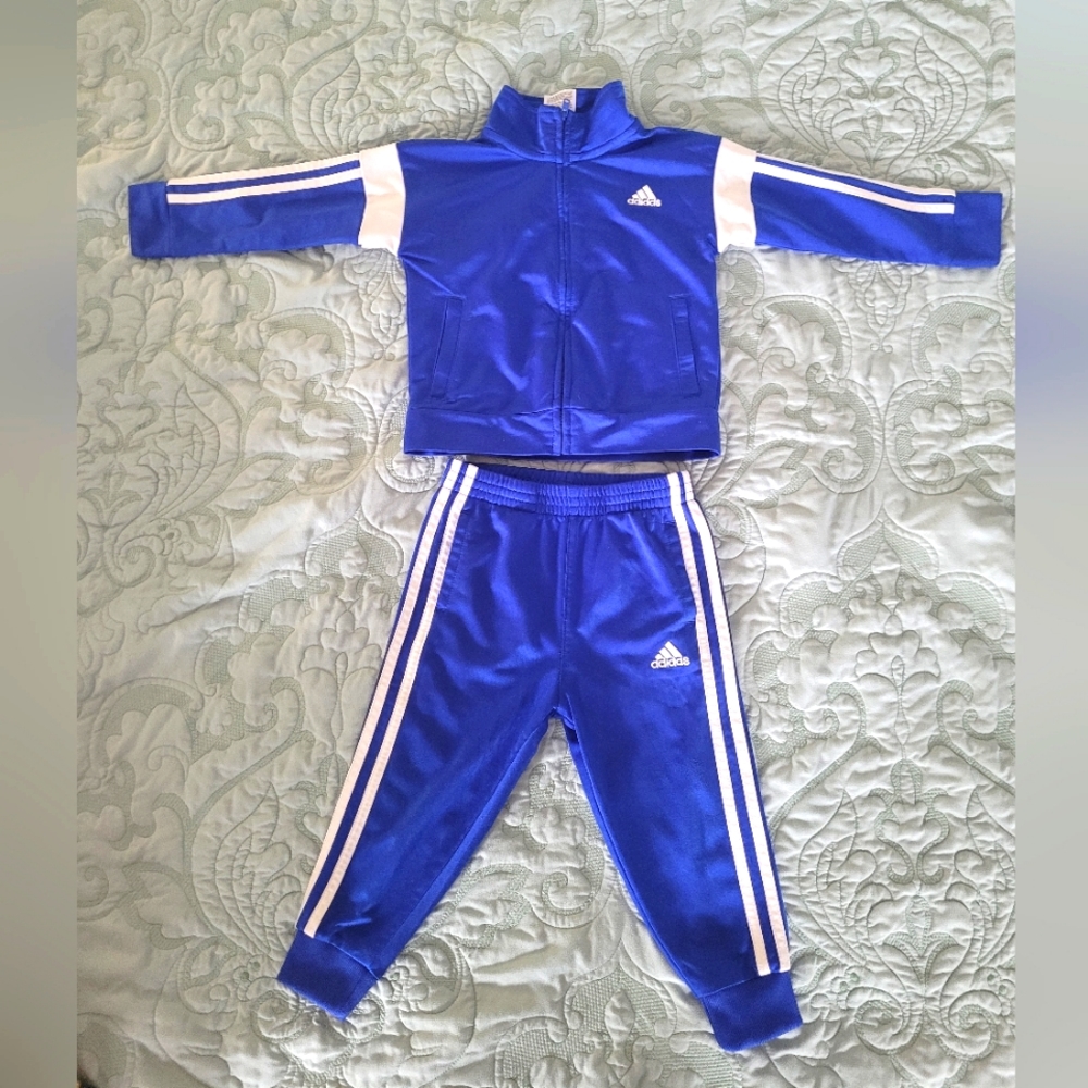 Adidas Matching Set/Blue Adidas Pants Set